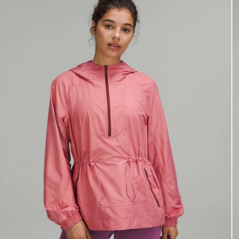 Cinch-Waist Half-Zip Running Jacket Sz 2